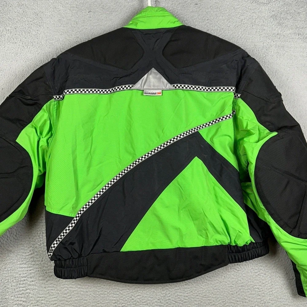 Hein Gericke Speedware Jacket Mens 3XL Green Motorcycle Padded Removable Lining